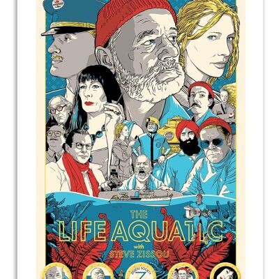 Art-Poster - Life aquatic - Joshua Budich W16051-A3