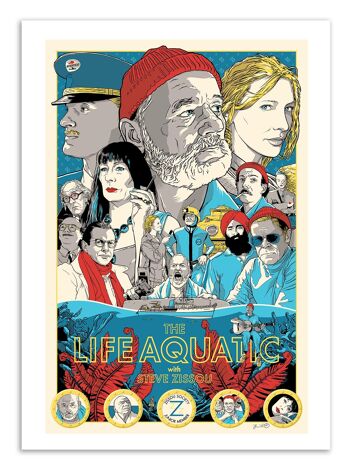 Art-Poster - Life aquatic - Joshua Budich W16051-A3 1