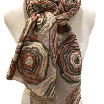 Weicher Schal mit rundem Muster