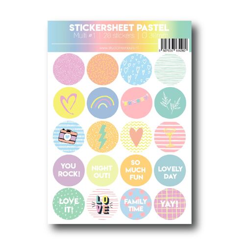 Stickervel | Pastel