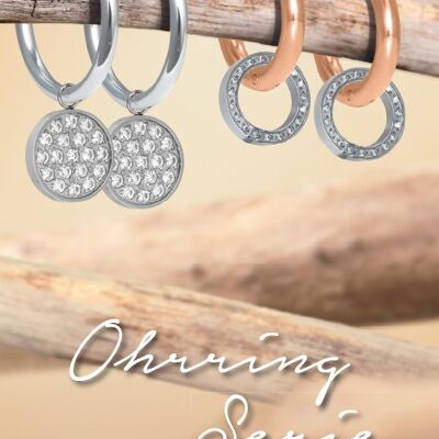 Starter kit hoop earrings stainless steel