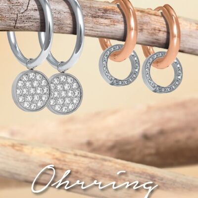 Starter kit hoop earrings stainless steel