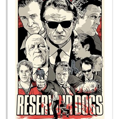 Art-Poster - Reservoir dogs - Joshua Budich W16052-A3