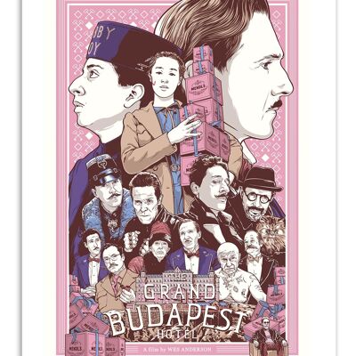 Kunstplakat - Das Grand Budapest Hotel - Joshua Budich W16054