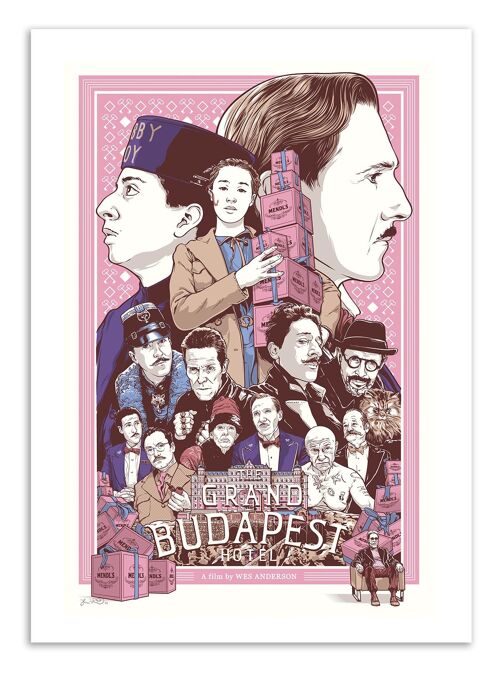 Art-Poster - The Grand Budapest Hotel - Joshua Budich W16054-A3