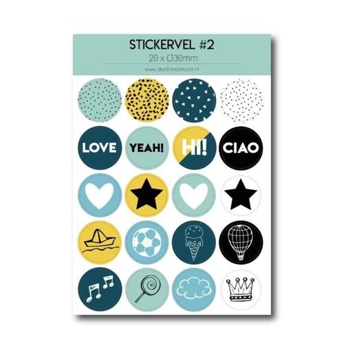 Stickervel | Multi Mint