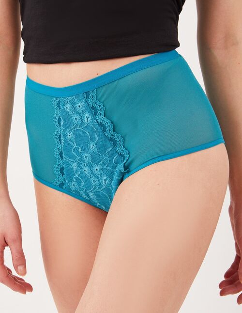 Culotte menstruelle Sensuelle - Bleu Lagon - Flux Moyen