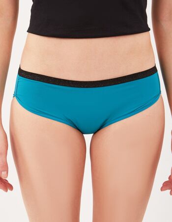 Culotte menstruelle Sport - Bleu Lagon - Flux Moyen 5