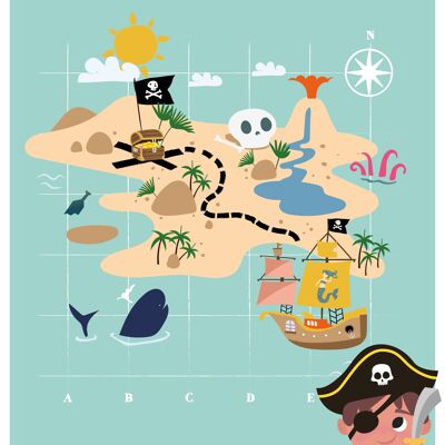 Poster - Treasure map