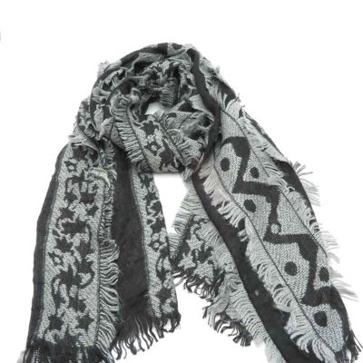 Soft Aztec pattern scarf