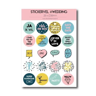 Stickervel | Hochzeit