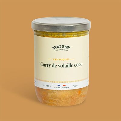 Curry de volaille au lait de coco