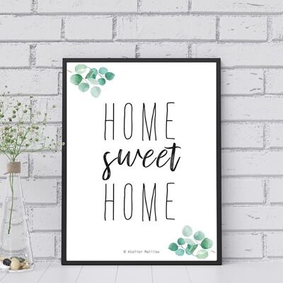 Affiche "home sweet home"