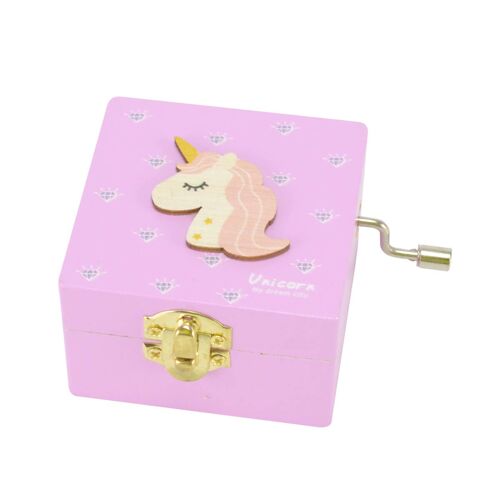 Purple Windup Unicorn Music Box