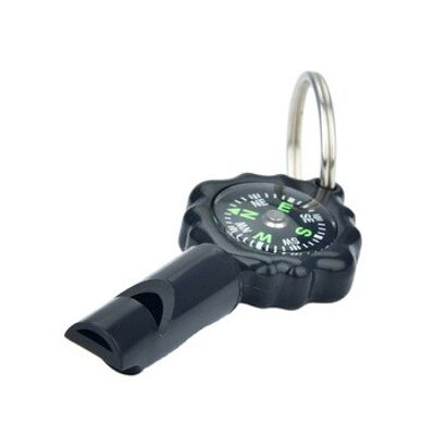 Whistle & Compass Keychain