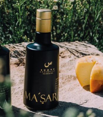 Huile d'olive PREMIUM BIO MA'SARAH (Arbequina) | Primé | 500 ml Extra Vierge d'Espagne | Huile d'olive fraîche fruitée dans une bouteille en verre de haute qualité 4