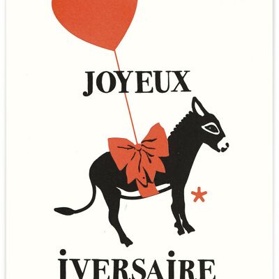 Carte A5 "LES MOTS DOUX" - JOYEUX ANNIVERSAIRE