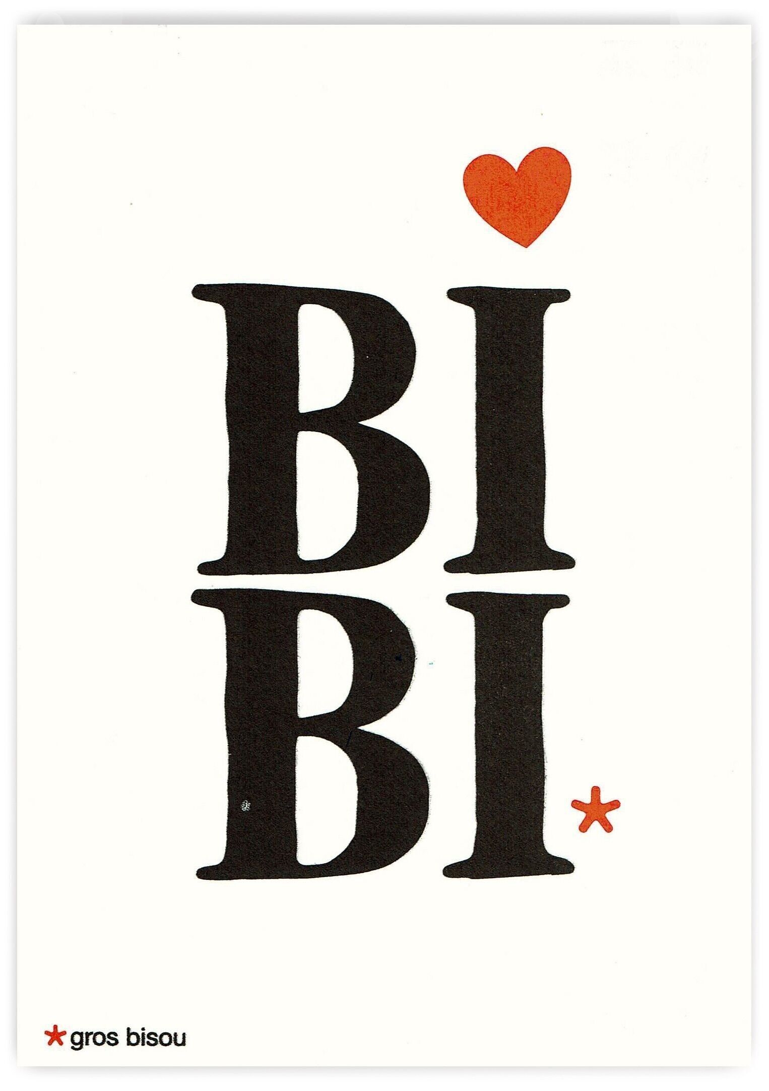 Biglietto A5 "DOLCI PAROLE" - BIBI