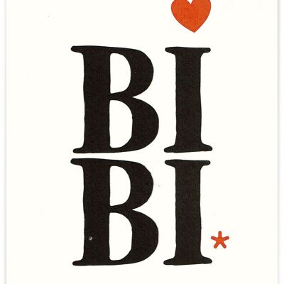 A5 card "SWEET WORDS" - BIBI