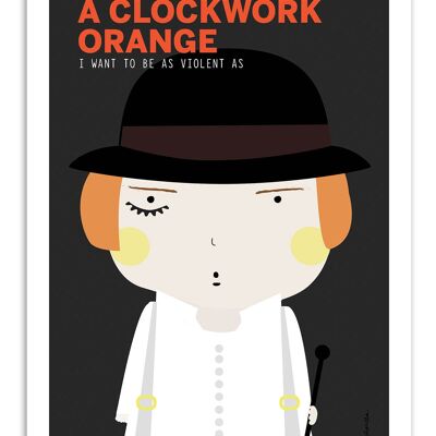 Art-Poster - naranja mecánica - Ninasilla W16105-A3