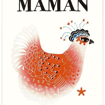 Carte A5 "LES MOTS DOUX" - MAMAN POULE