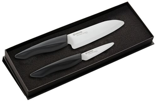 KYOCERA Set regalo Coltelli ceramica Shin White 75 + 140 mm