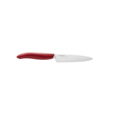 KYOCERA Gen Couteau Céramique Multifonctions 110 mm - Manche Rouge