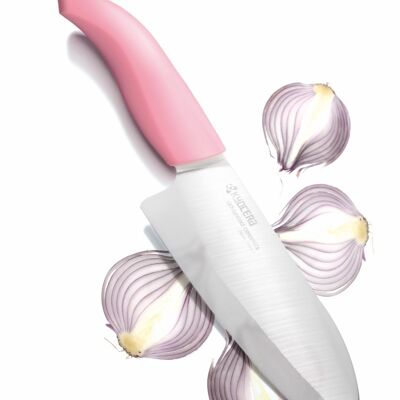 KYOCERA Ceramic Knife Pink Ribbon Santoku 140 mm