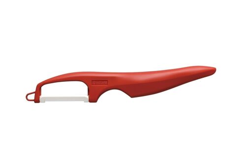 KYOCERA Pela ortaggi verticale con doppio tagliente - Rosso