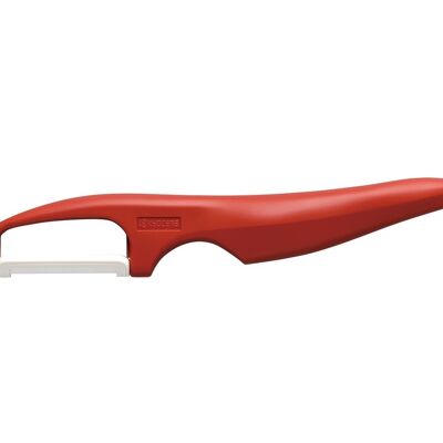 KYOCERA Vertical vegetable peeler with double cutting edge - Red