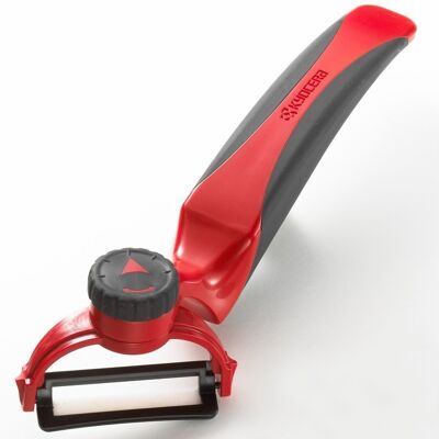 KYOCERA Vegetable peeler with 180 ° rotation - Red