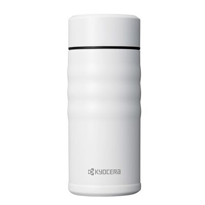 KYOCERA Isolierflasche mit Drehverschluss 350 ml - Weiß