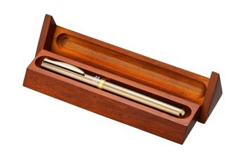 KYOCERA Stylo à bille en céramique avec coffret en bois - Bronze 1