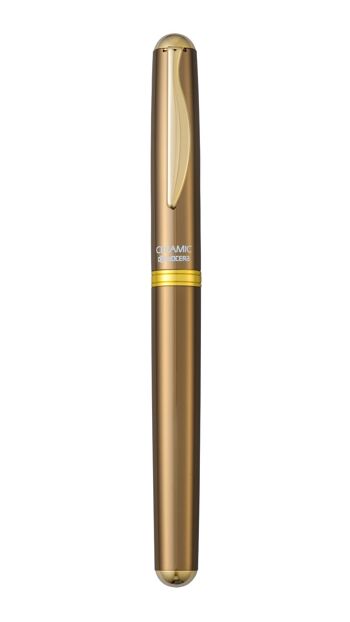 KYOCERA Stylo à bille en céramique avec coffret en bois - Bronze 2