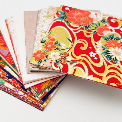 HASYU001 Lot bloc 100 feuilles de papier japonais de Kyoto pour pliage origami
