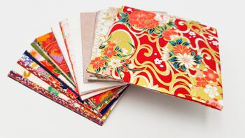 HASYU001 Lot bloc 100 feuilles de papier japonais de Kyoto pour pliage origami 1