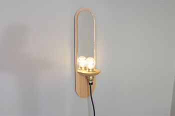 Luminaire miroir - Équinoxe luminaire - (made in France) en bois de Chêne 2