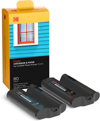 Kodak KPHC-80 Papier de Rechange pour Imprimante 10 * 15 PD450, PD460, PD480 1