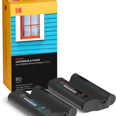 Kodak KPHC-80 Papier de Rechange pour Imprimante 10 * 15 PD450, PD460, PD480