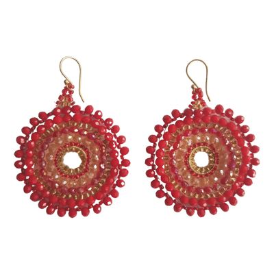 Ibiza earrings red