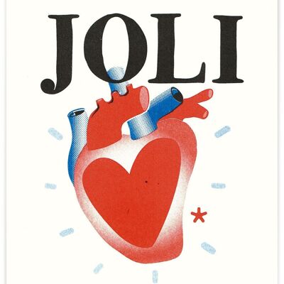 A5 card "SWEET WORDS" - JOLI COEUR
