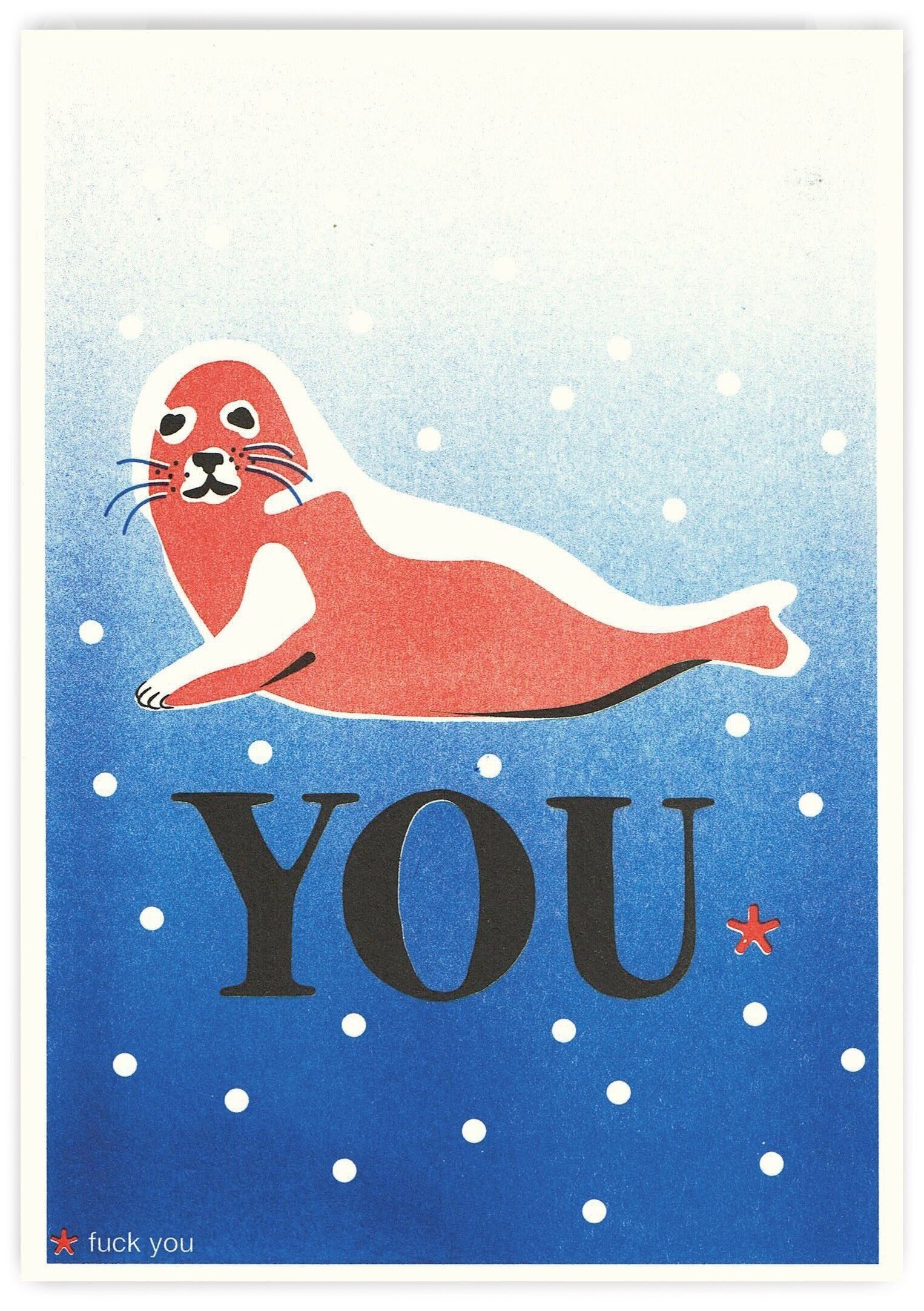 Biglietto A5 "DOLCI PAROLE" - VAFFANCULO