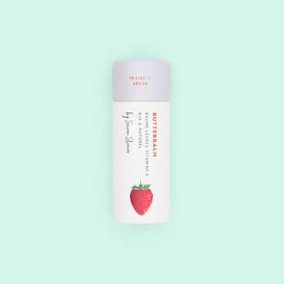 Erdbeer-Pfirsich-Lippenbalsam und Vitamin E