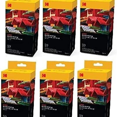 KODAK Photo Papers and Cartridges - 6 * PMC50 - 300 Papers for Printer Printer MINI