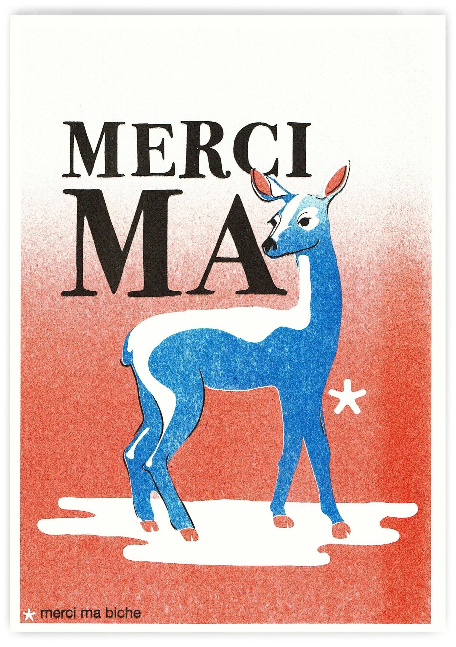 Carta "A5" Grazie mia cerva