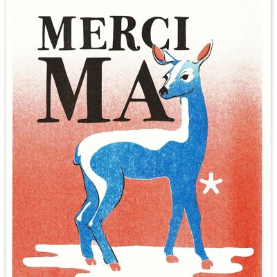 Carte "A5" Merci ma biche