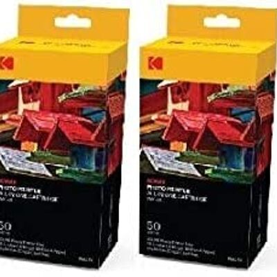 Papeles y Cartuchos Fotográficos KODAK - 4*PMC50 - 200 Papeles para Impresora Impresora MINI