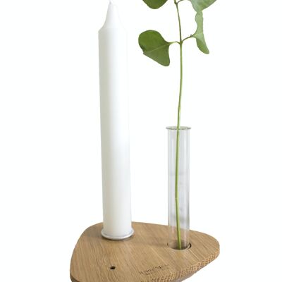 Kerzenhalter - Archipel M (hergestellt in Frankreich) aus Eichenholz