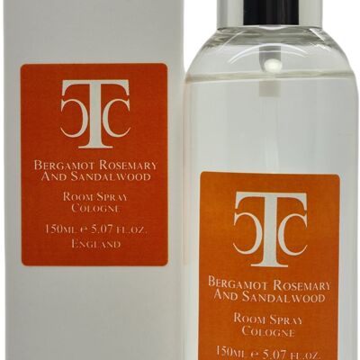 Bergamot Rosemary Sandalwood Room Spray Cologne 150ml