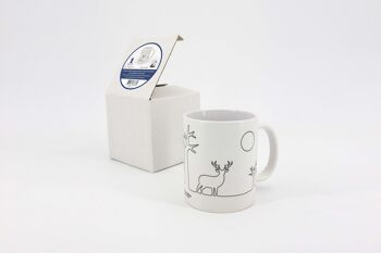 Mug Forest Blanc (made in france) en faïence fabriquée et décorée en france 6